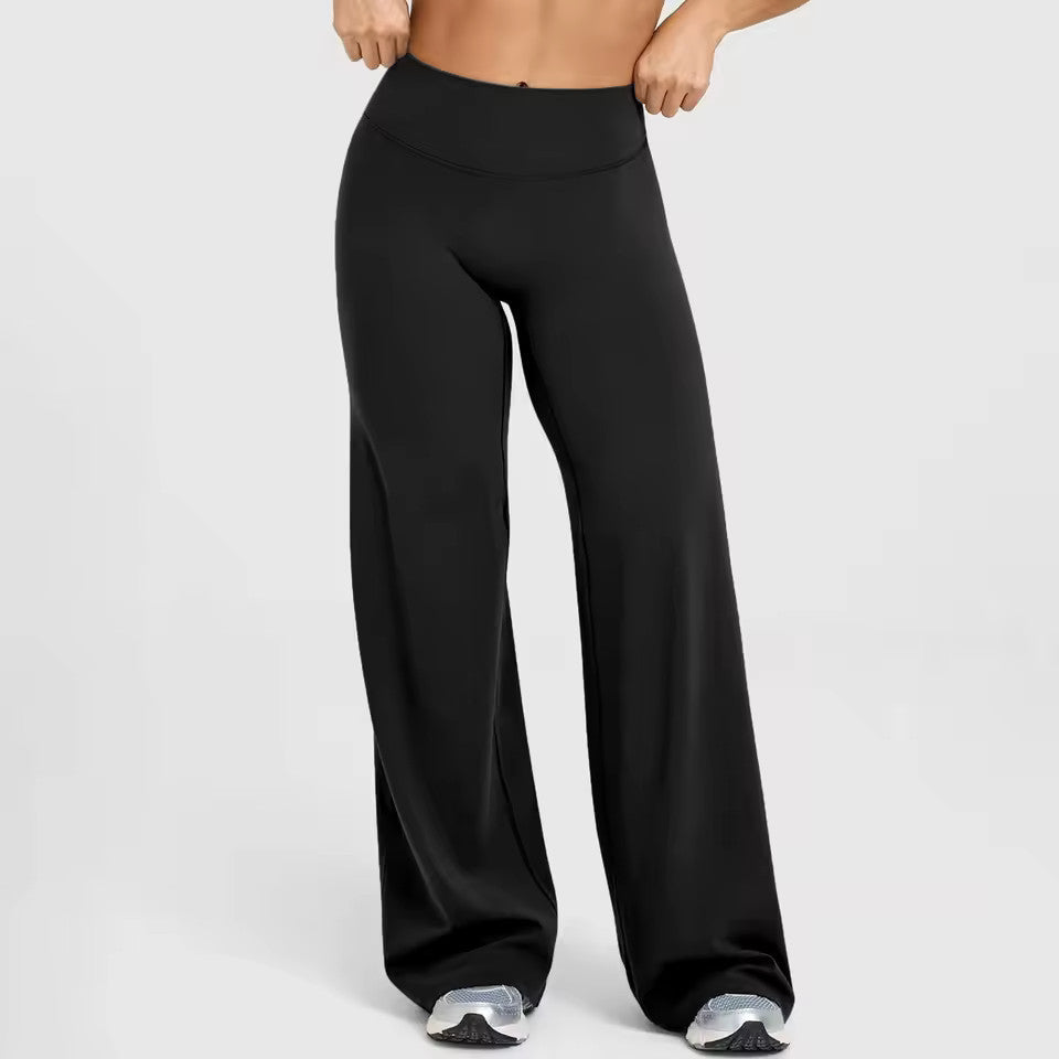 VestaLoom – Buttery-Soft High-Waist Wide-Leg Flare Yoga Pants - Souliia