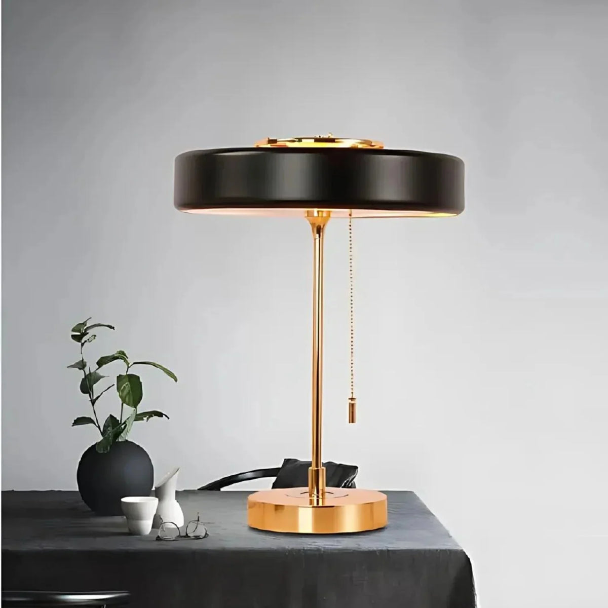 Radiant Tower of Light Minimalist Metal Table Lamp | Souliia