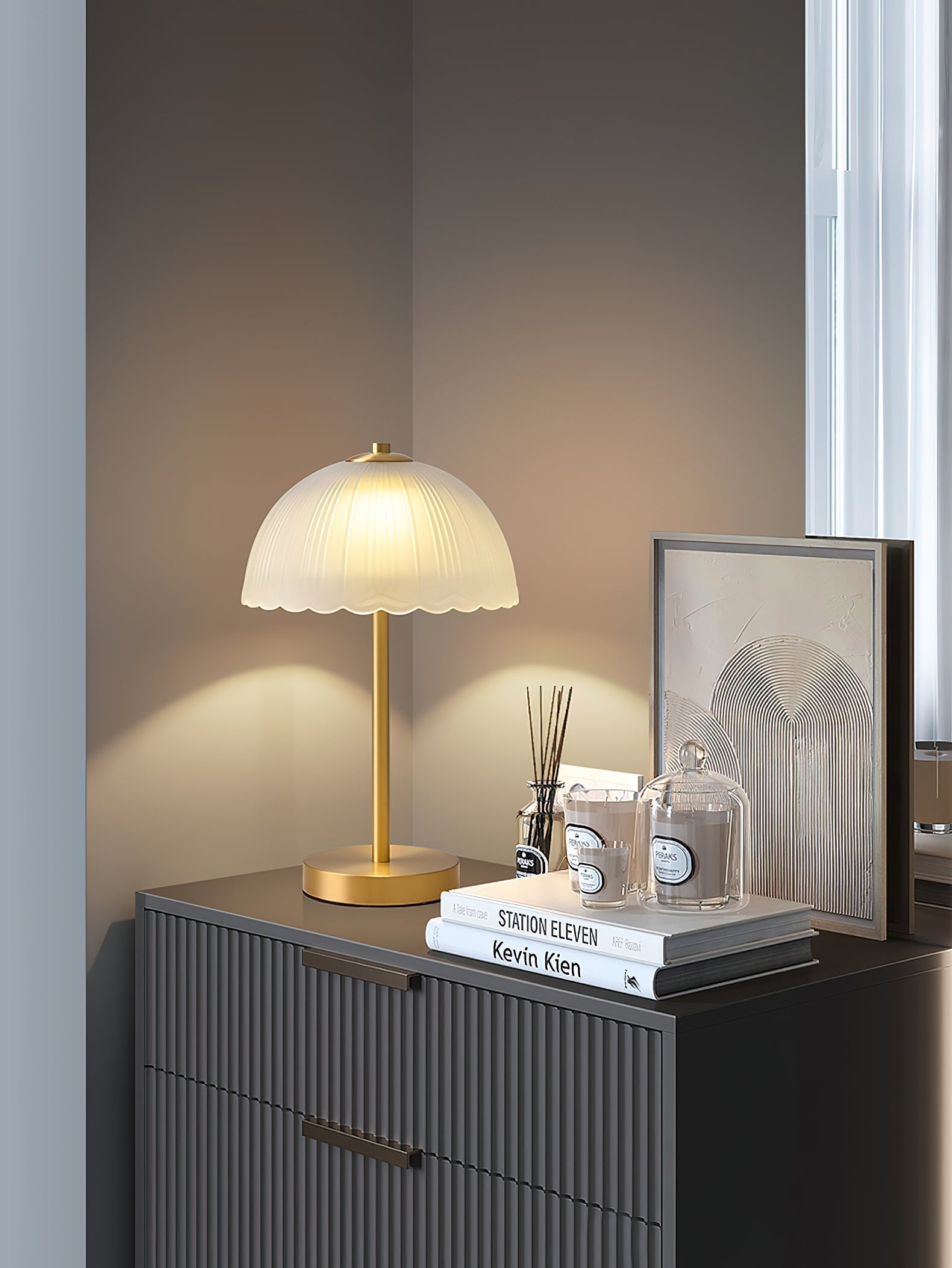 Small Umbrella Table Lamp | Souliia
