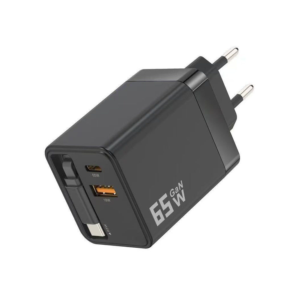 VoltPulse 80W Retractable Charger — Unleash Turbo Speed and Tangle-Free Power Wherever You Go - Souliia