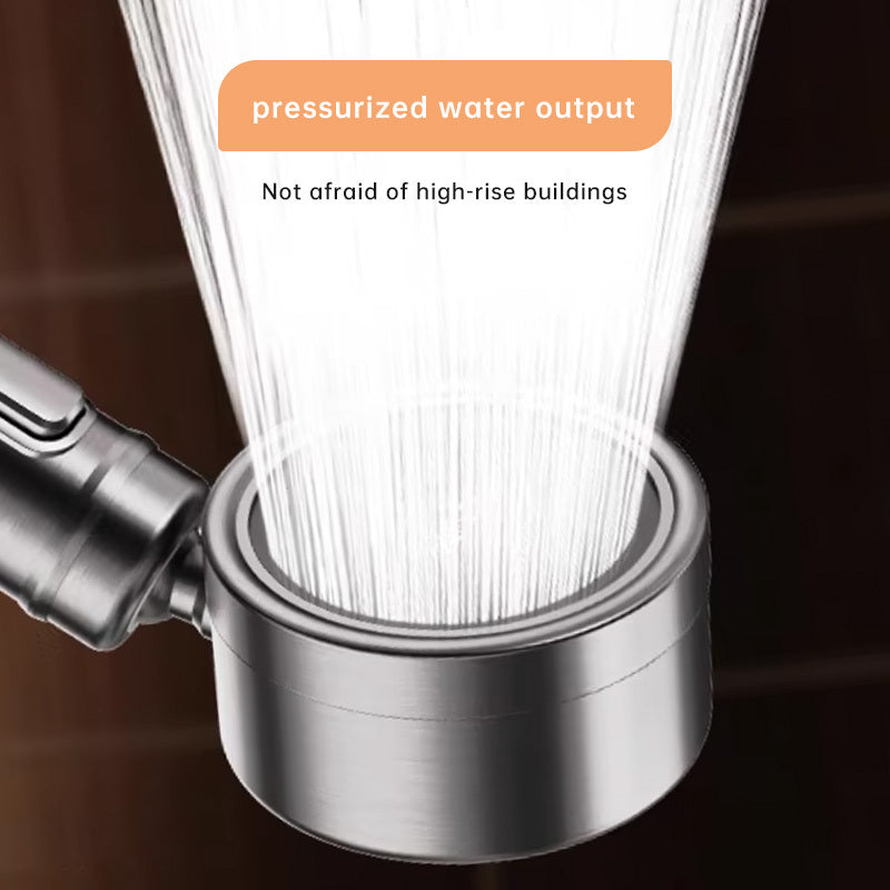 Steelrain Handheld Shower Head — Stainless Steel Construction, Powerful Spray Design