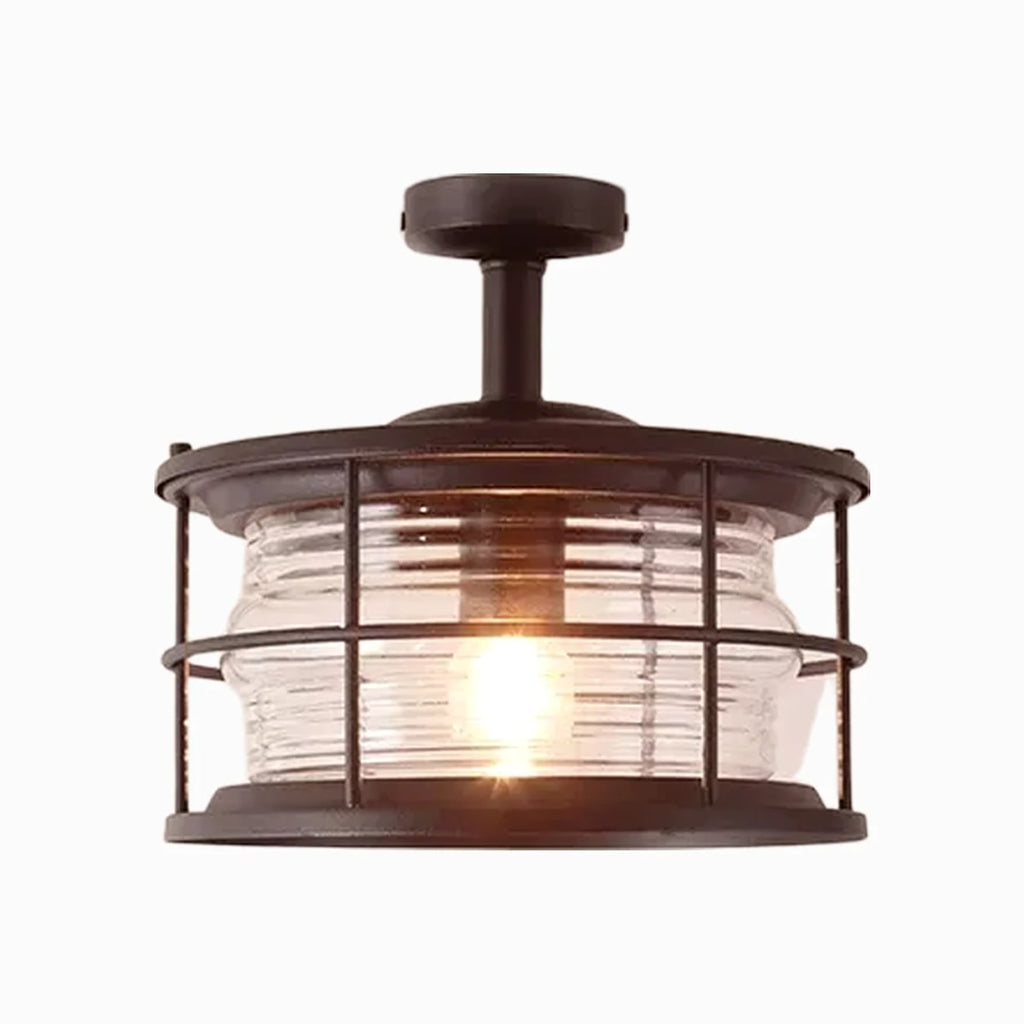 Outdoor Glass Ceiling Lantern | Souliia