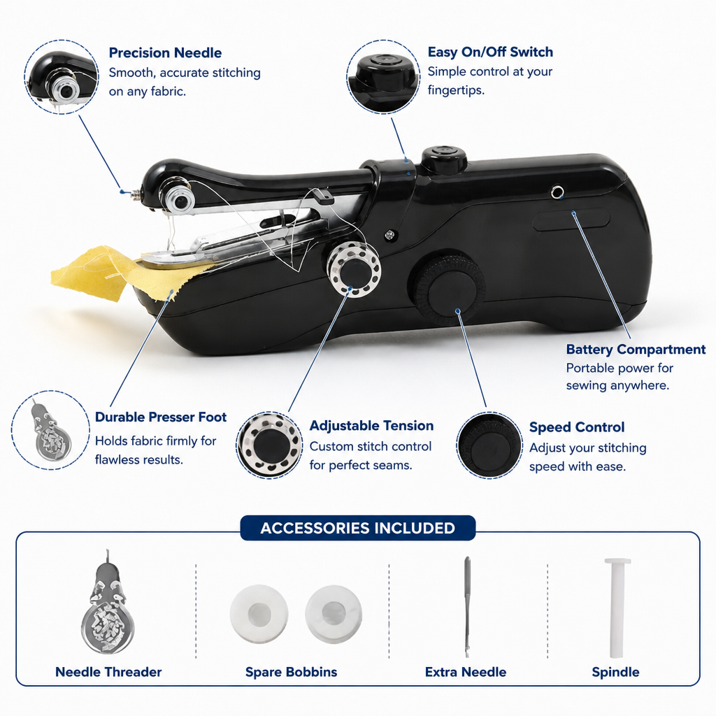 SewSwift — Unleash Your Creativity Anywhere with Effortless, Precise Stitching - Souliia