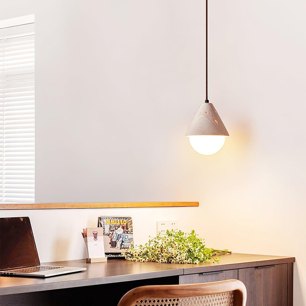 Travertine Pendant Light | Souliia