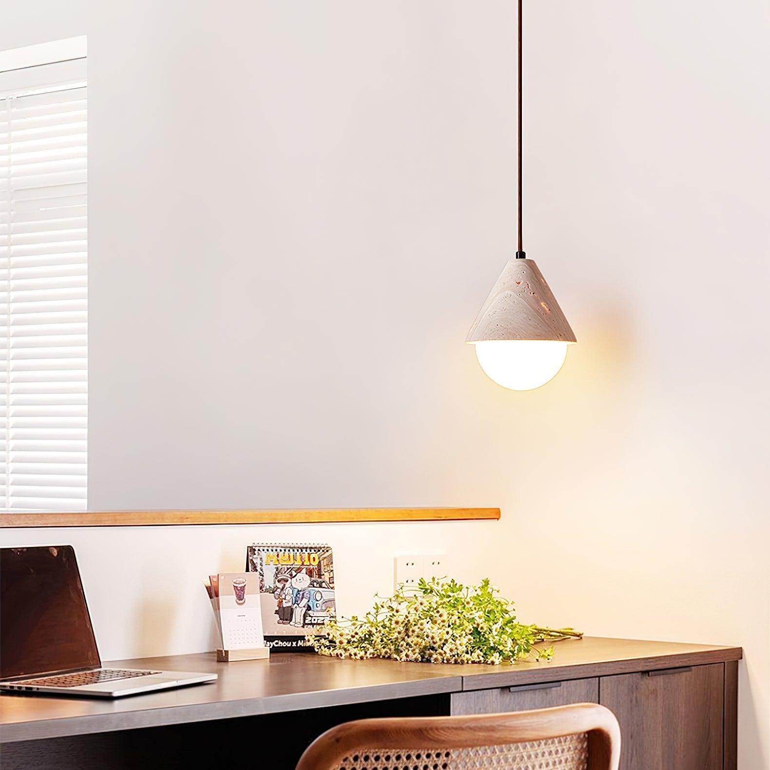 Travertine Pendant Light | Souliia
