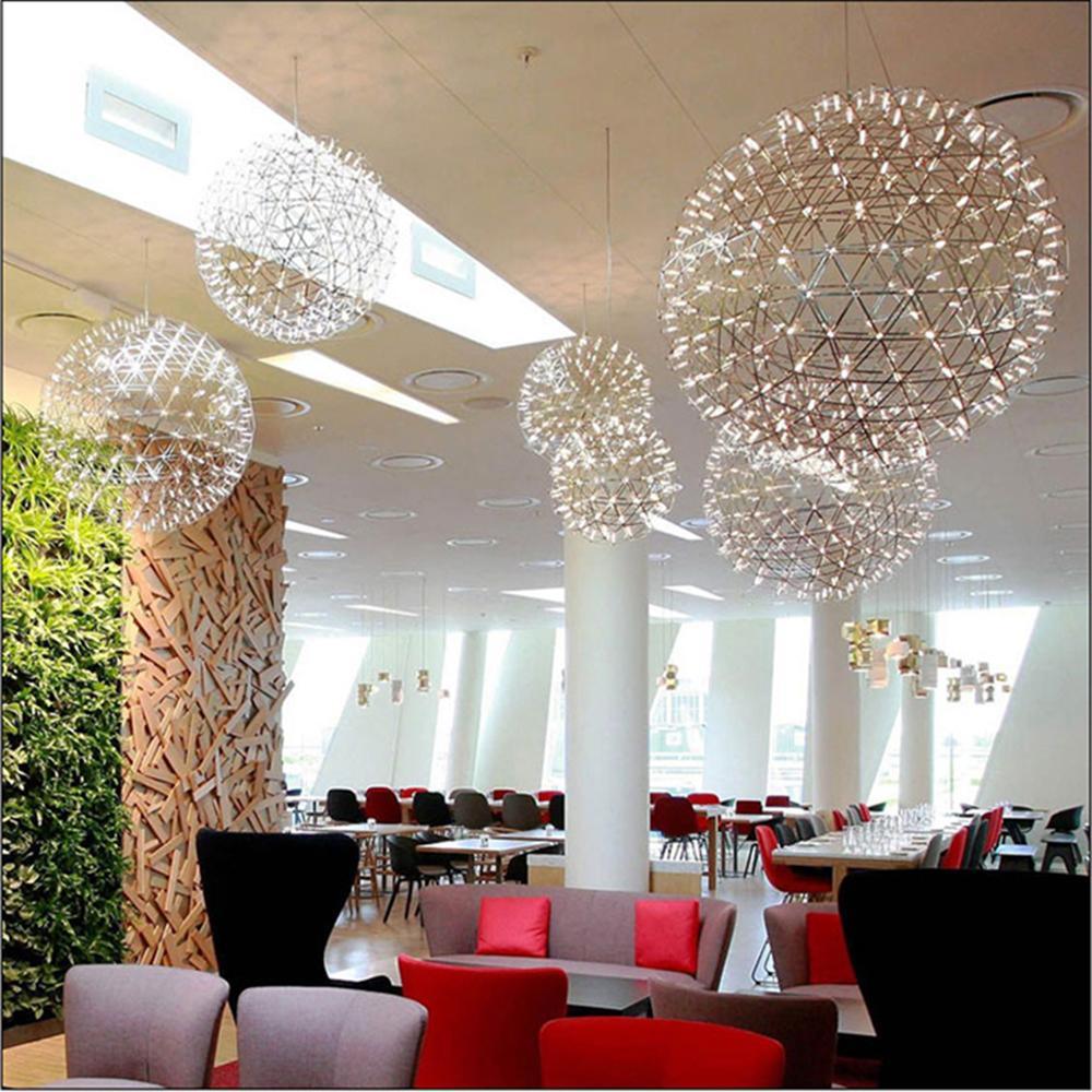 Silver Spark Ball Pendant Light | Souliia