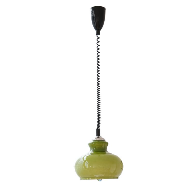 Lunea Nordic Adjustable Retro Cream Glass Pendant Light | Souliia