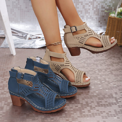 Sandales Évidées Chic