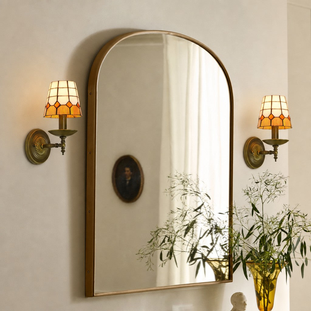 TF Tivanny Vintage Retro Buntglas-Wandlampe für Schlafzimmer und Eingangsbereiche | Souliia