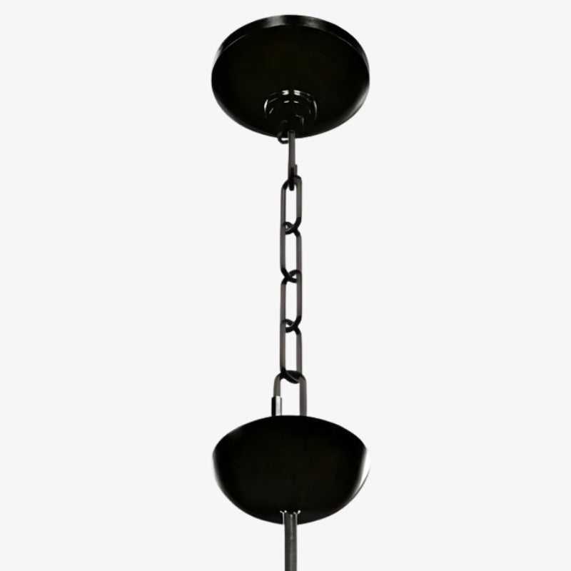 Rowan Tiered vertical Multi-Head Chandelier - Modern Metal and Fabric for Living Rooms and Foyer | Souliia