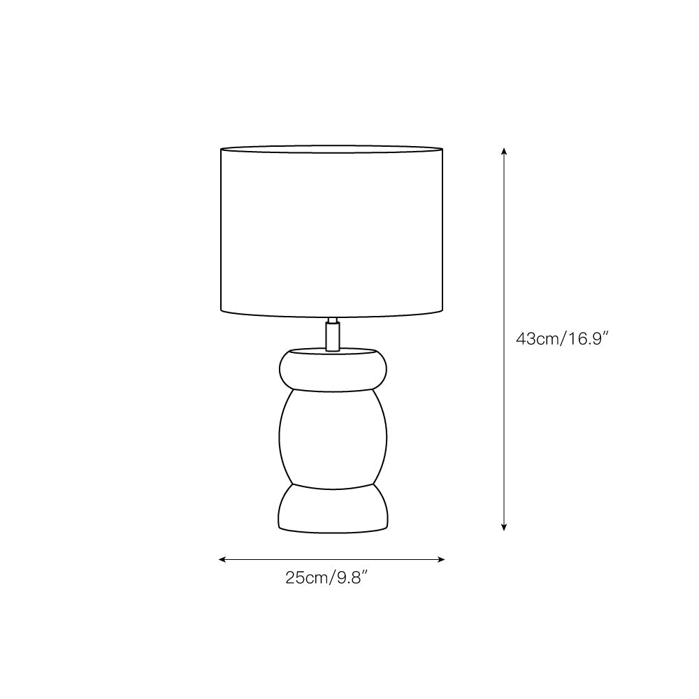 Pebble Wood Table Lamp | Souliia