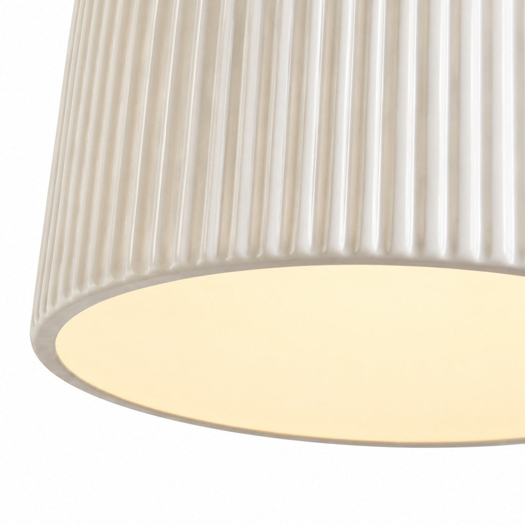 Mini lampada a sospensione in ceramica e ottone Wabi-Sabi | Souliia