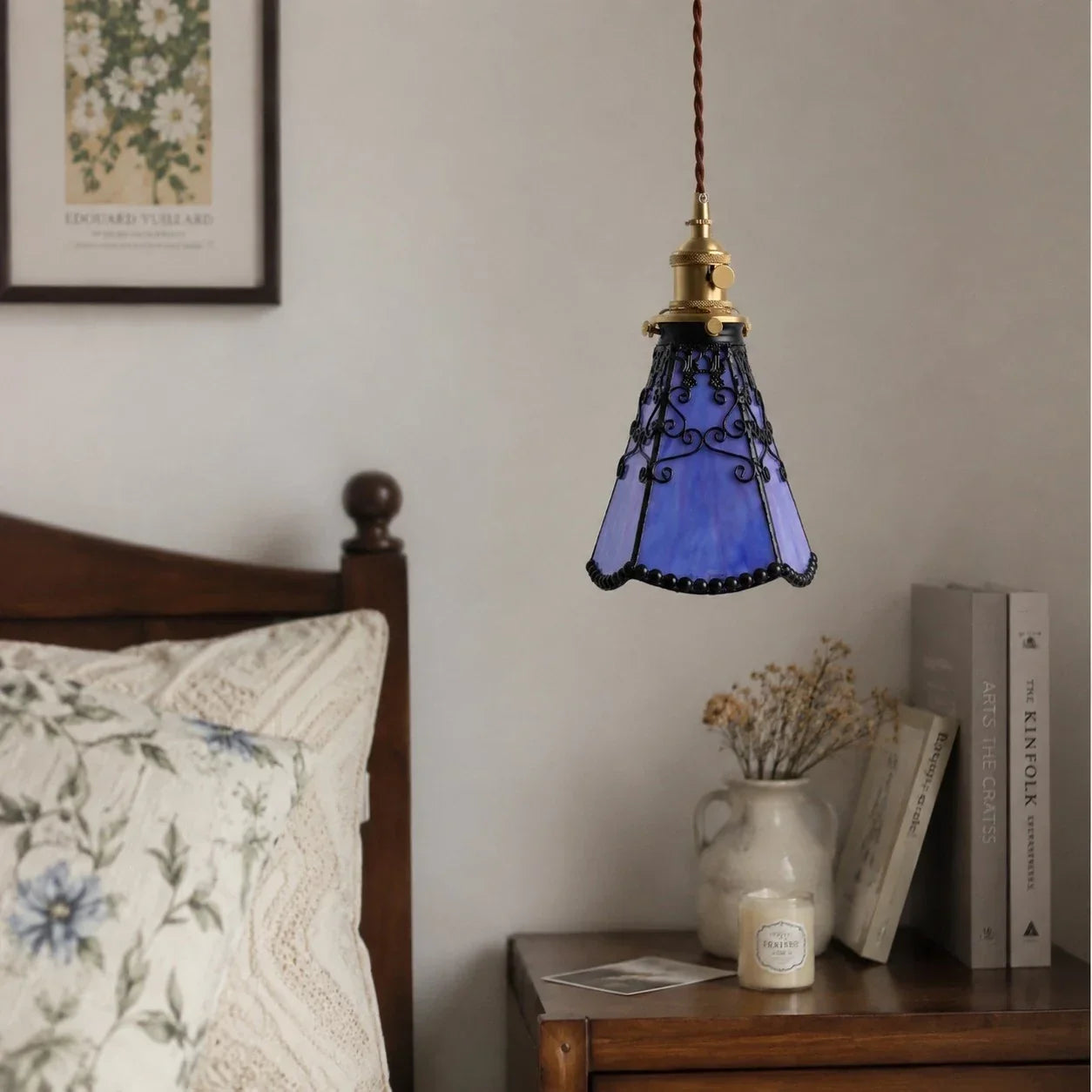 Tiffany-Stil Buntglas Pendelleuchte | Souliia