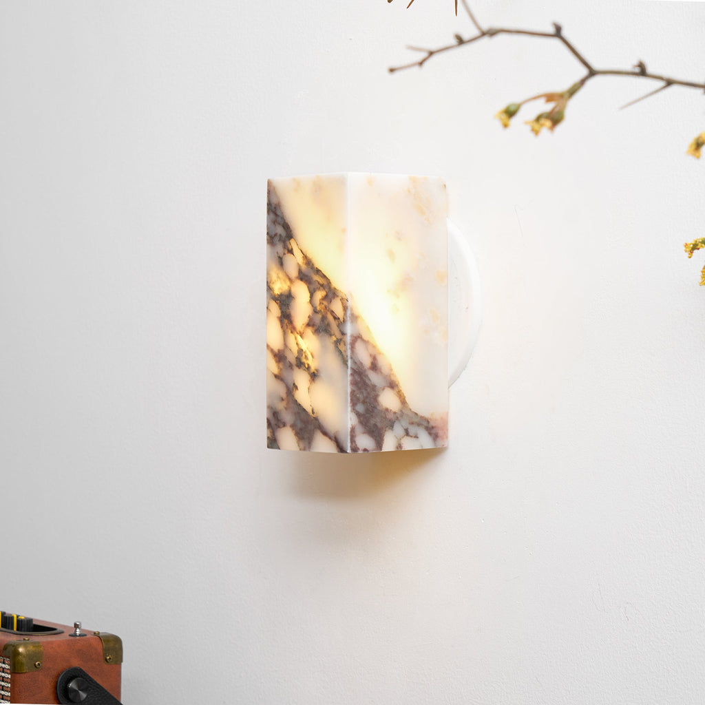 Square Marble Wall Lamp | Souliia