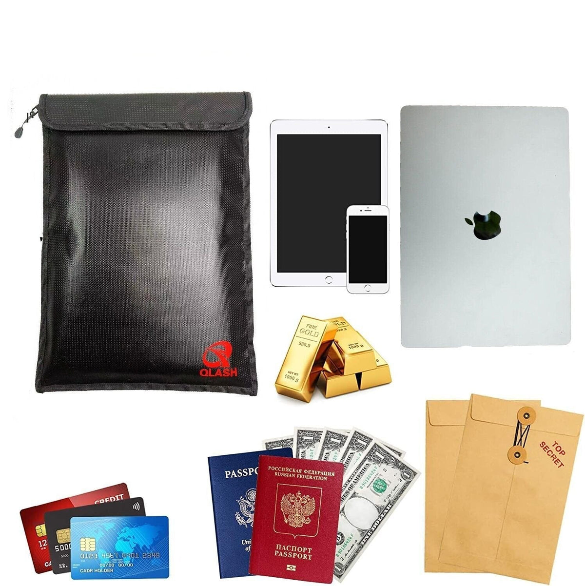 Water-Resistant and Fireproof Bag for Protecting Important Documents - Souliia