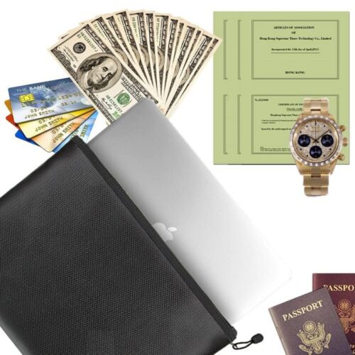 Water-Resistant and Fireproof Bag for Protecting Important Documents - Souliia