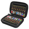 Set of Spoon Baits with Sequins for Fishing, Includes Storage Case - Souliia
