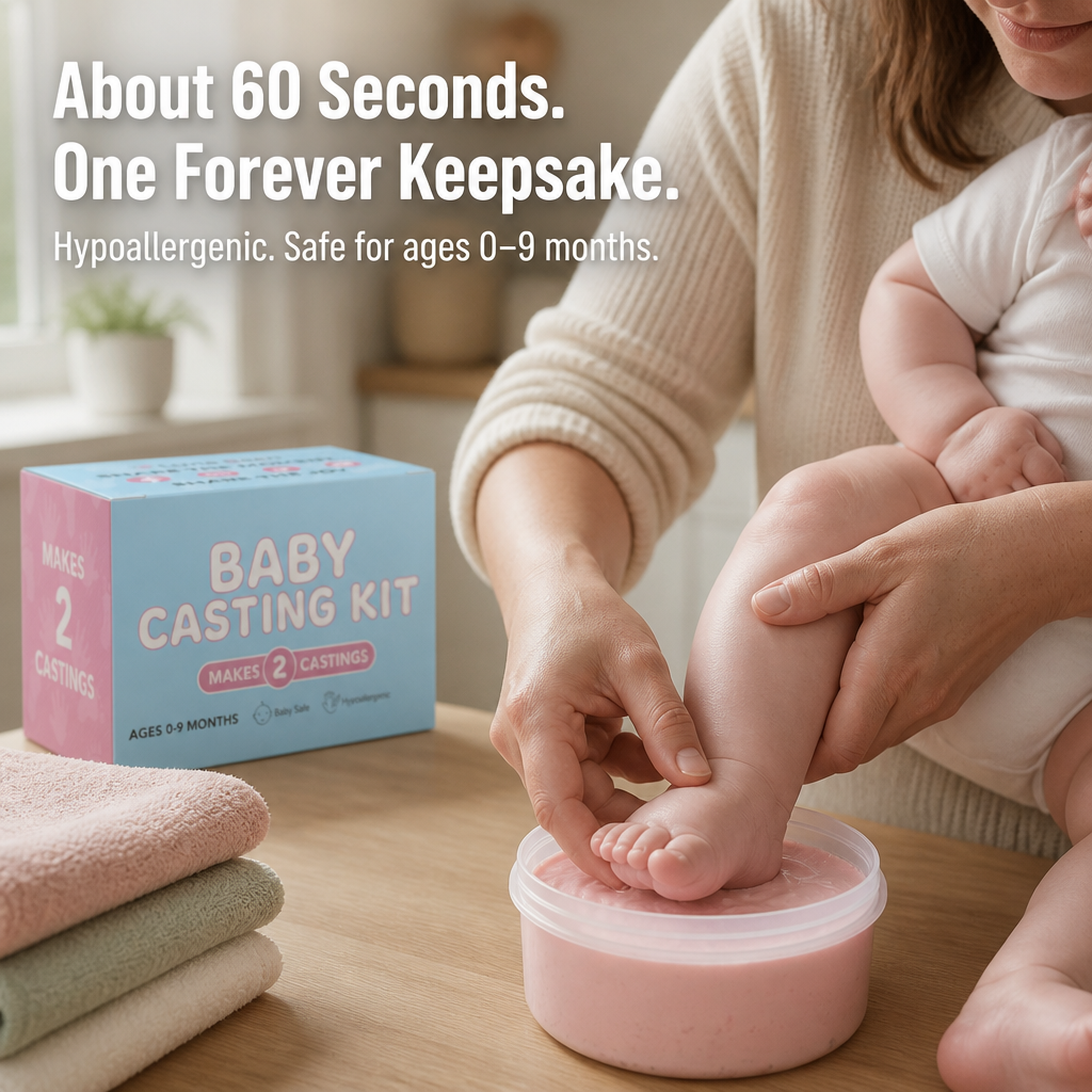 SereniPrints — Cast Your Baby's Tiny Hands & Feet in 3D Plaster Keepsakes - Souliia