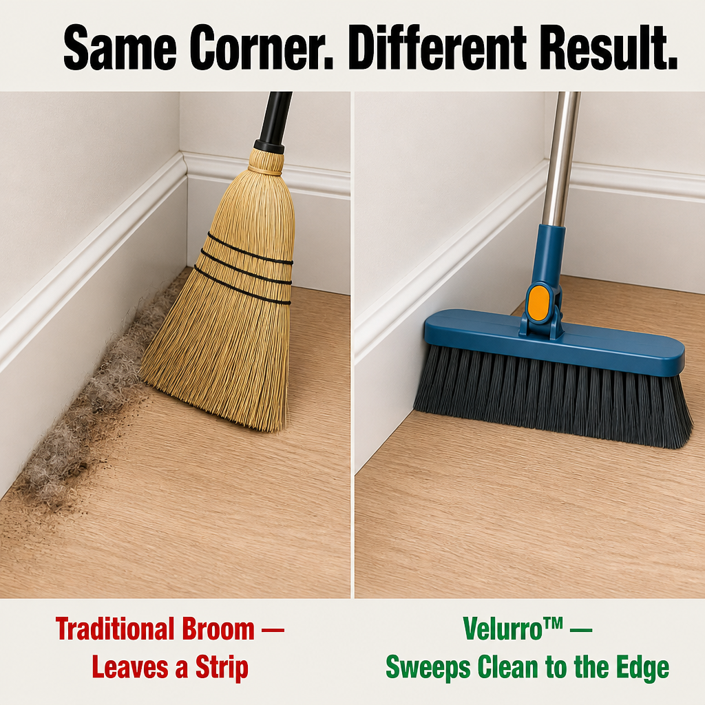 Velurro Shovel & Brush Set — Spazza sotto i divani e rimuovi il pelo degli animali domestici senza usare le mani - Souliia