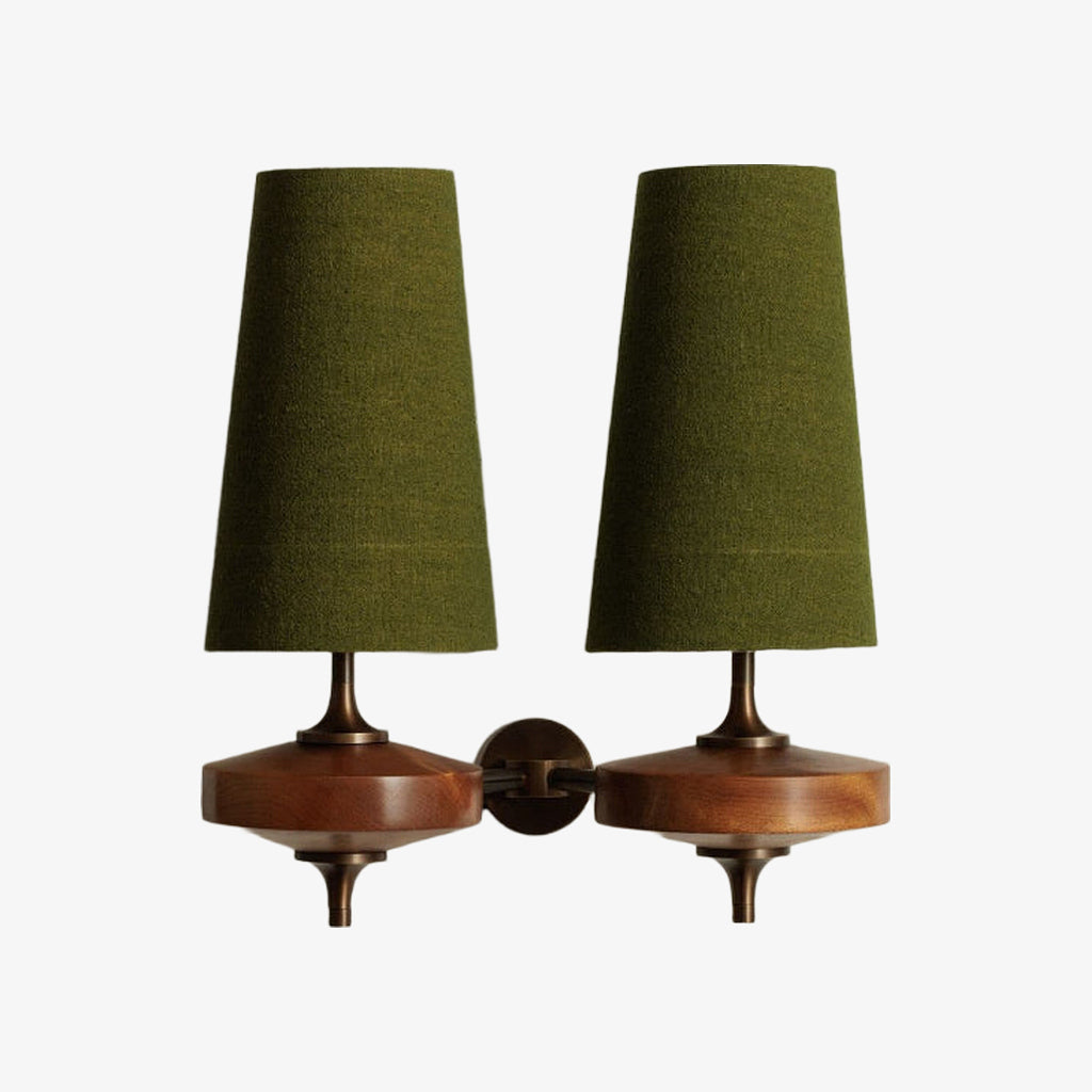Rowan Retro Fabric Shade Wall Sconce – Classic Fabric Lighting For Bedroom | Souliia