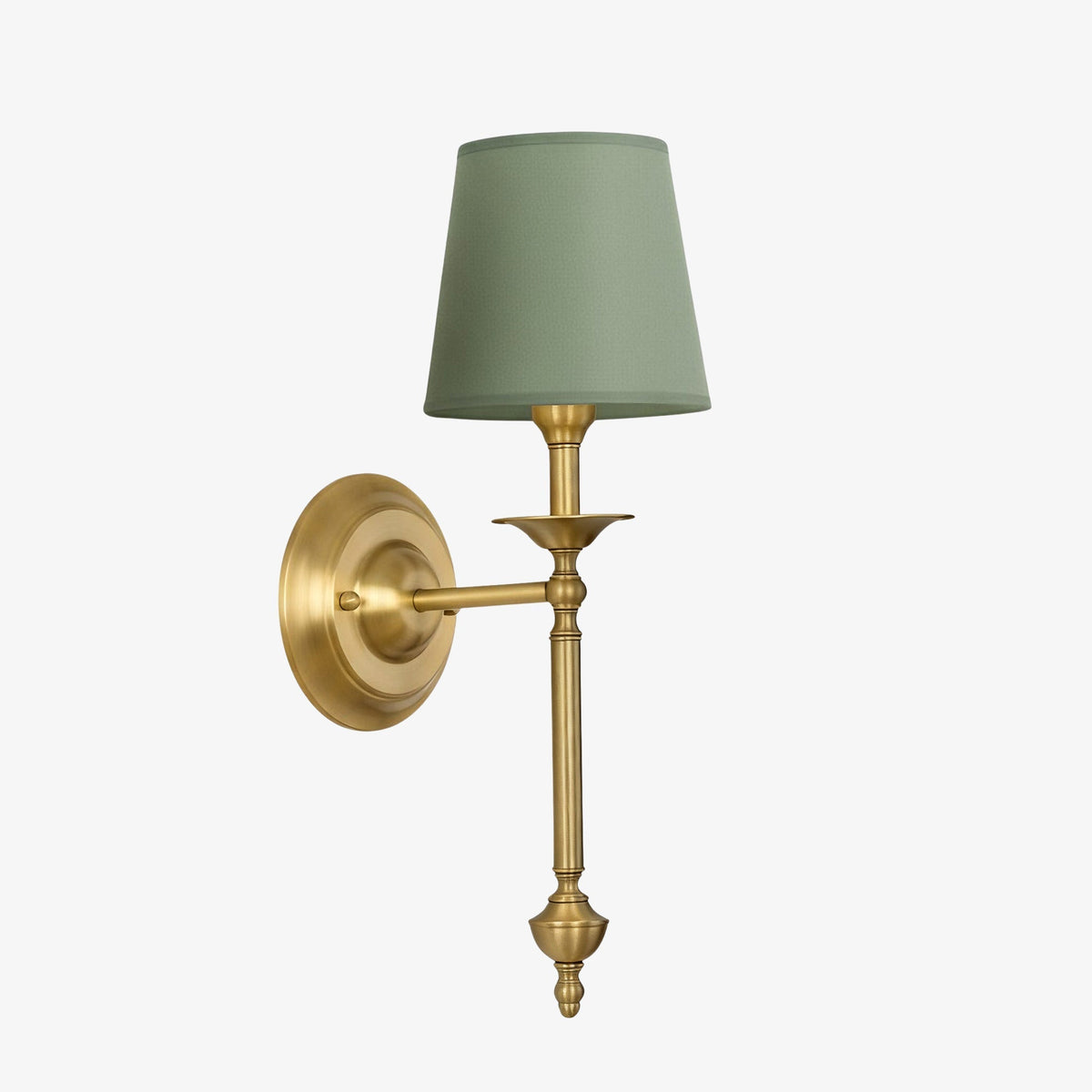 Rowan Fabric Shade Wall Sconce in Antique Copper - Vintage Luxury Light for Interiors | Souliia