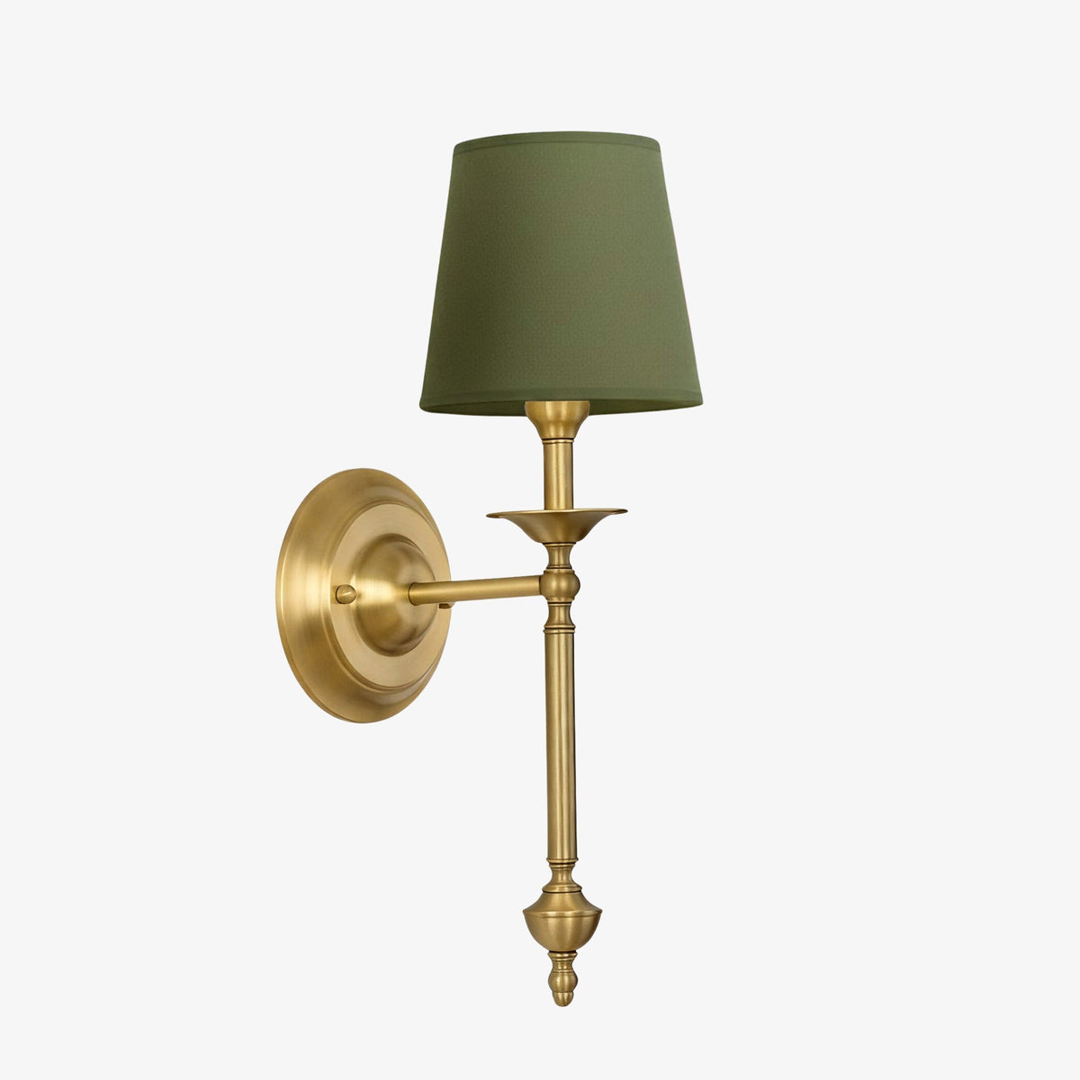 Rowan Fabric Shade Wall Sconce in Antique Copper - Vintage Luxury Light for Interiors | Souliia