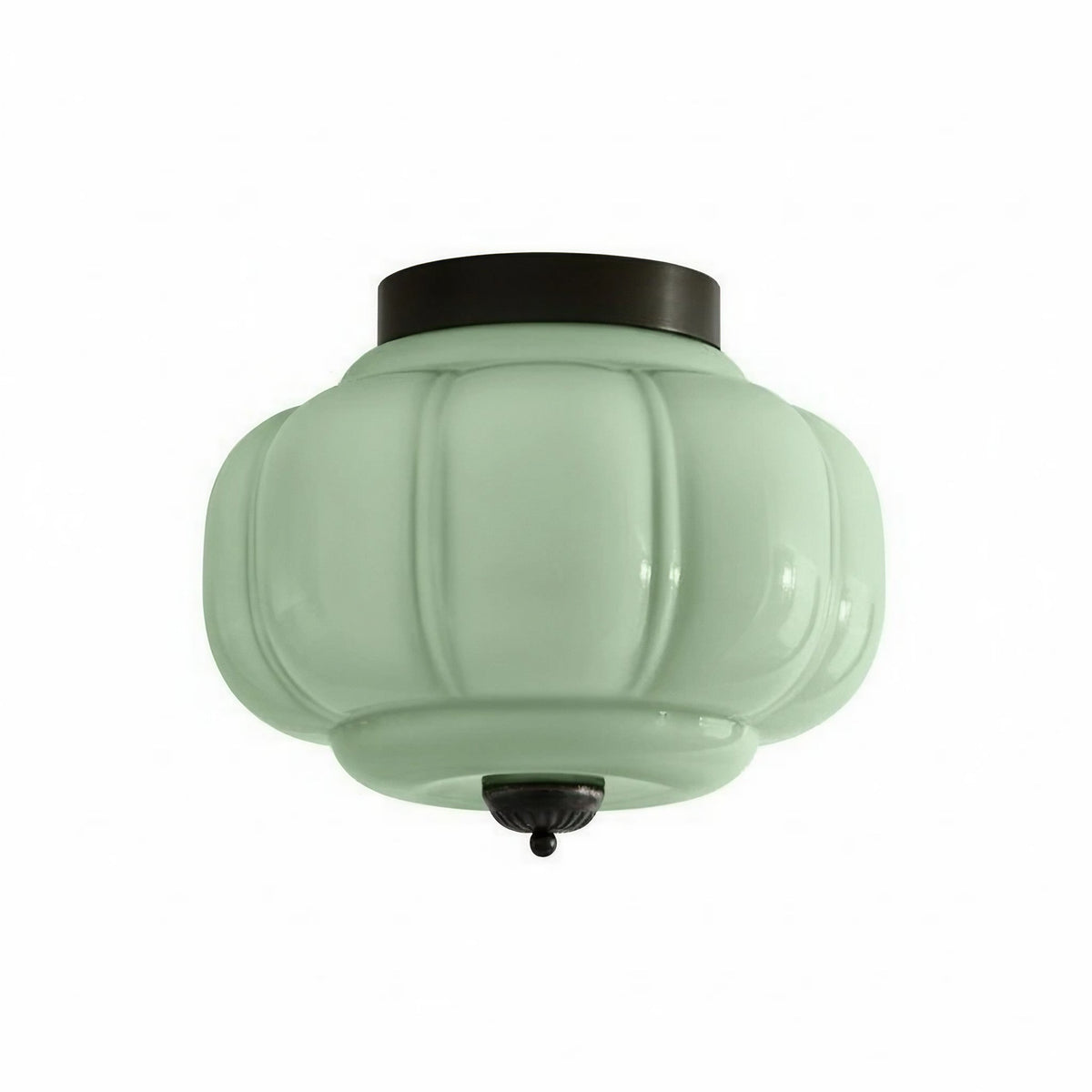 Retro Milk Semi Flush Mount Eloise Ceiling Light | Souliia