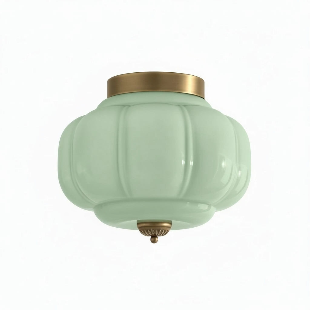 Retro Milk Semi Flush Mount Eloise Ceiling Light | Souliia