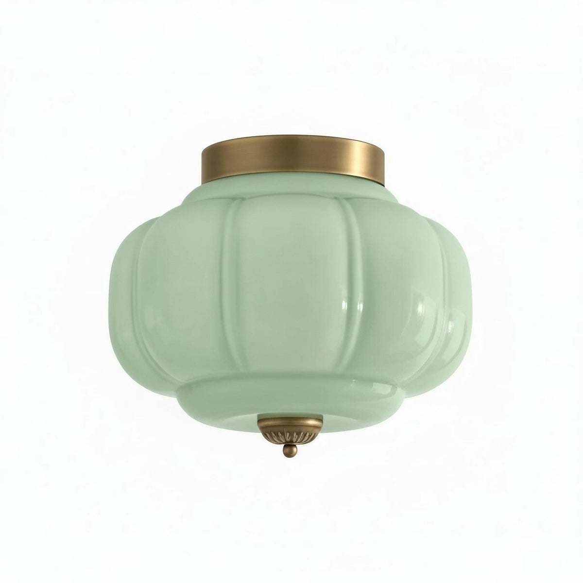 Retro Milk Semi Flush Mount Eloise Ceiling Light | Souliia