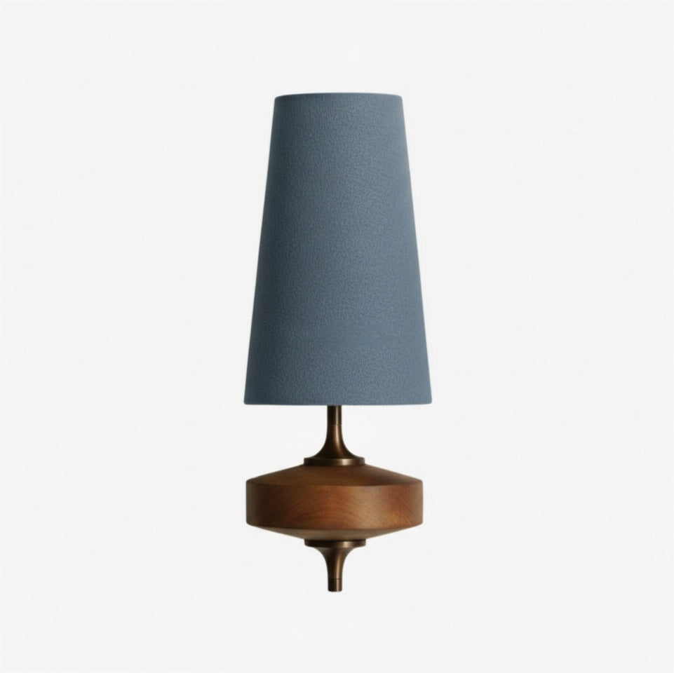 Rowan Retro Fabric Shade Wall Sconce – Classic Fabric Lighting For Bedroom | Souliia
