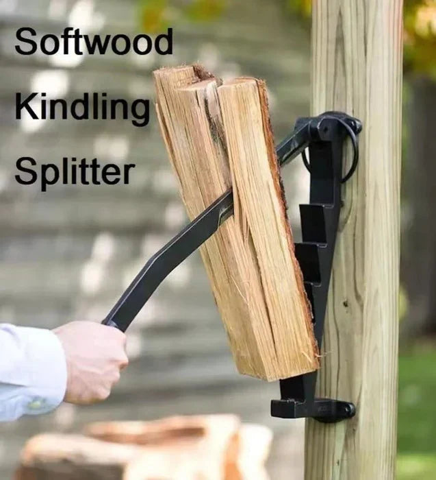 Tragbarer Wand-Holzspalter aus Kohlenstoffstahl zum Spalten von Anzündholz