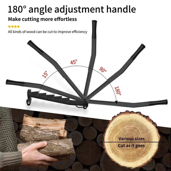 Tragbarer Wand-Holzspalter aus Kohlenstoffstahl zum Spalten von Anzündholz