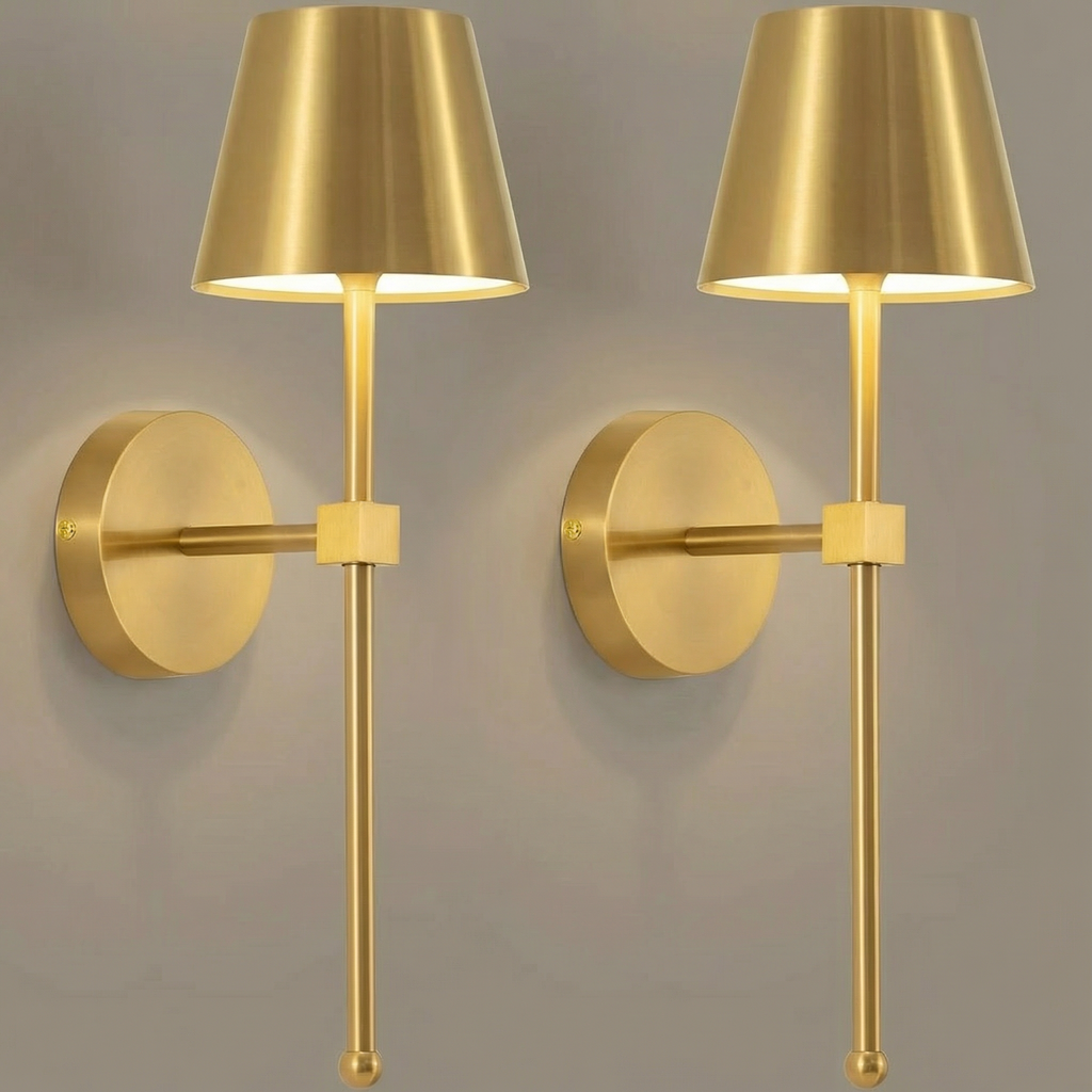 Cordless Rechargeable LED Wall Light — Elegant Modern Sconce Design
