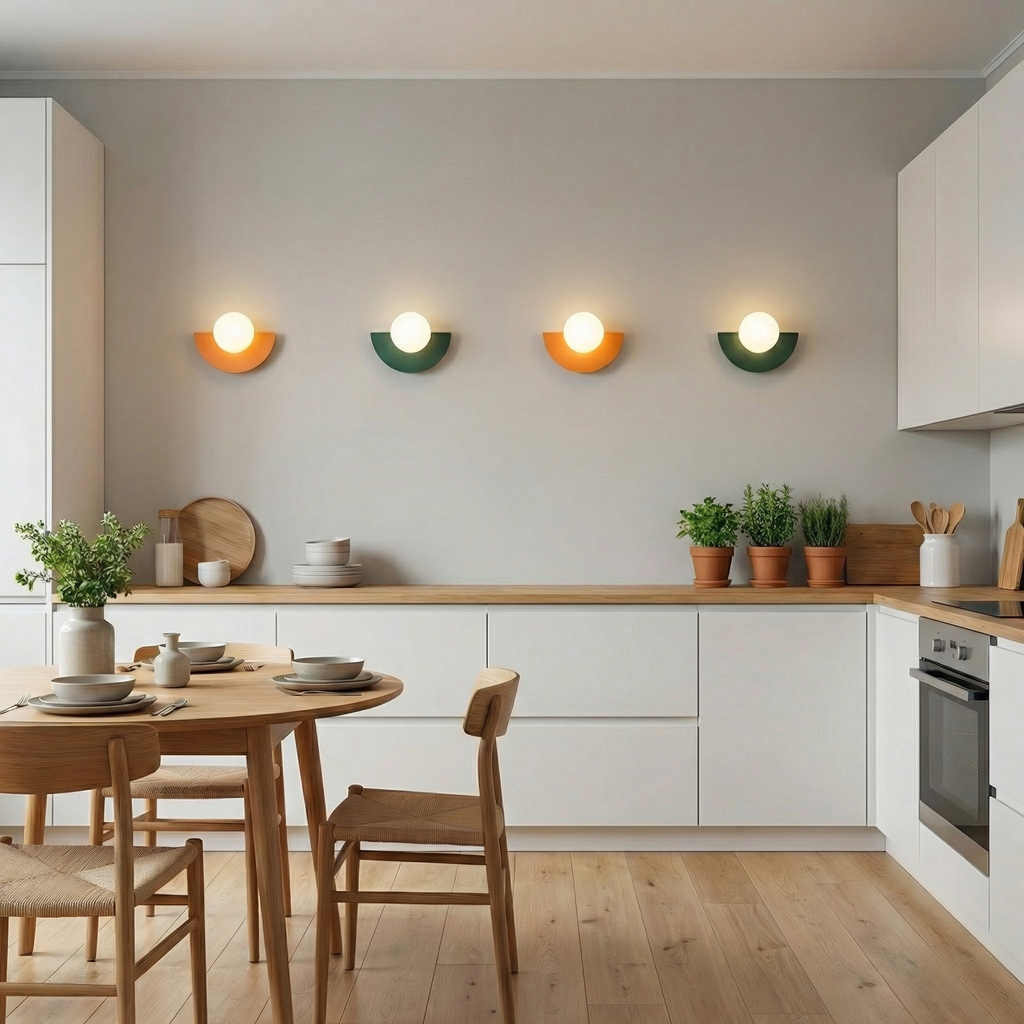 Summit Semicircle Wall Luminaire - Built-In LED Wall Light