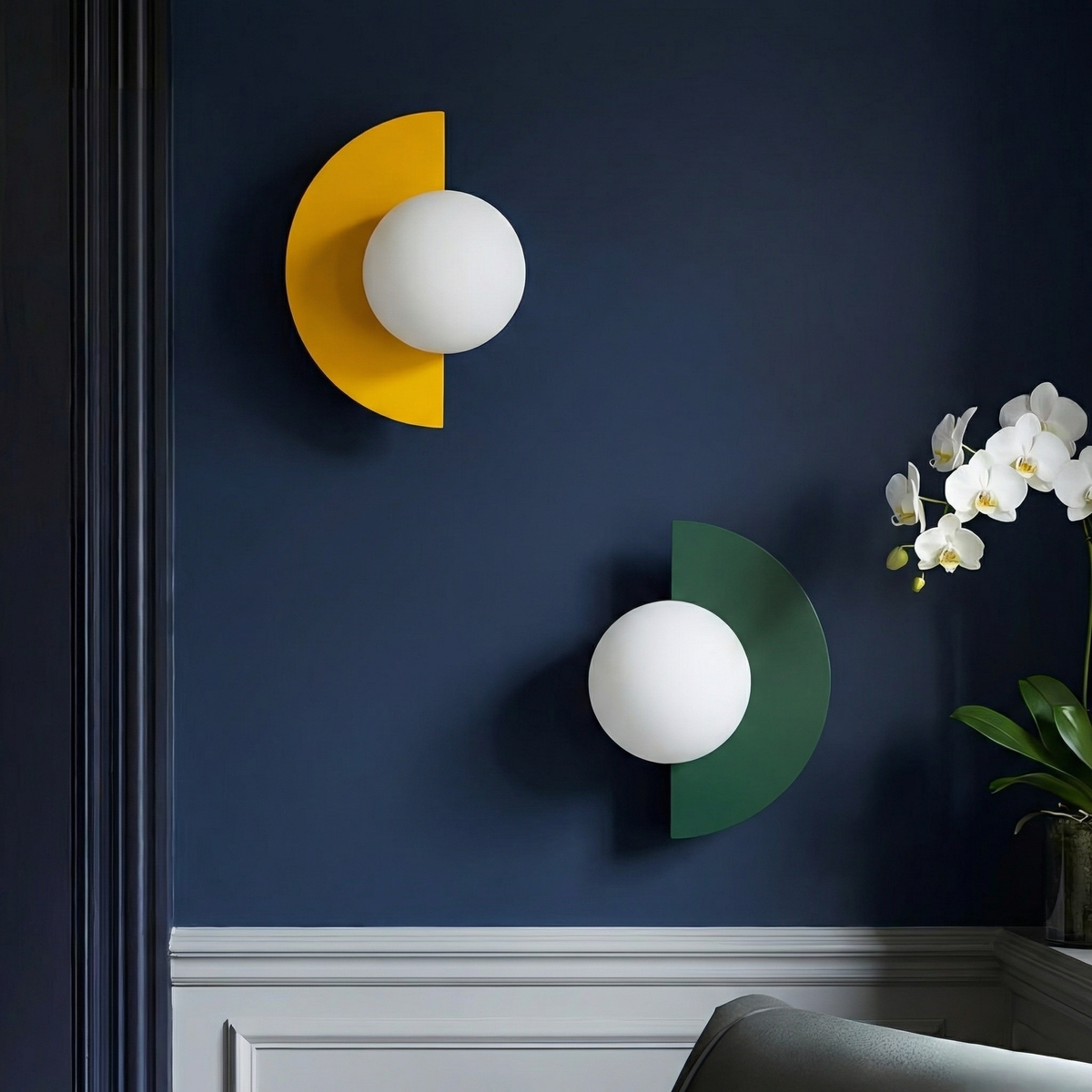 Summit Semicircle Wall Luminaire - Built-In LED Wall Light