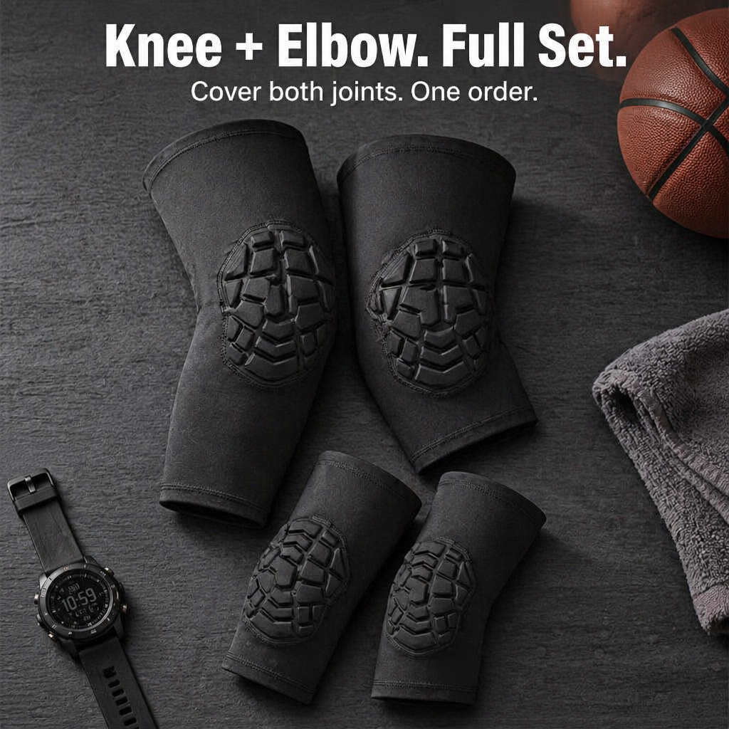 VibraGuard Honeycomb Compression Sleeves — Cushion Every Fall, Sprint, and Crossover - Souliia