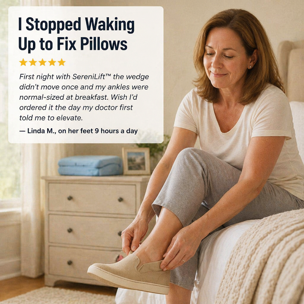 SereniLift — Drain Puffy Ankles and Sleep Through the Night Without Restacking Pillows - Souliia