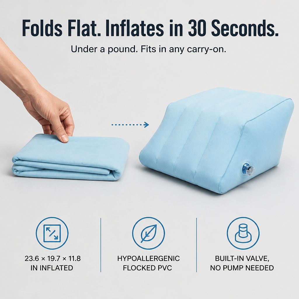 SereniLift — Drain Puffy Ankles and Sleep Through the Night Without Restacking Pillows - Souliia