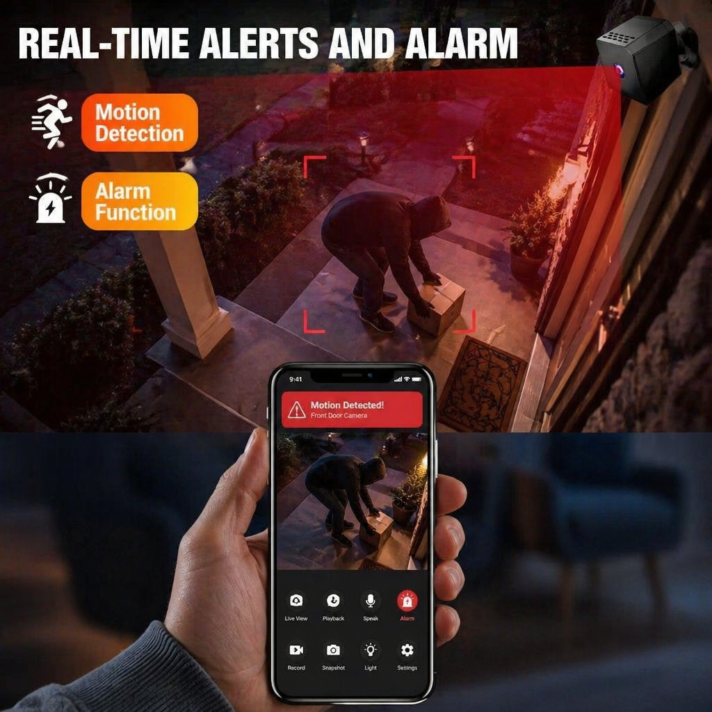 Caméra mini Zoomora — Voyez chaque pièce, de jour comme de nuit, où que vous soyez - Souliia