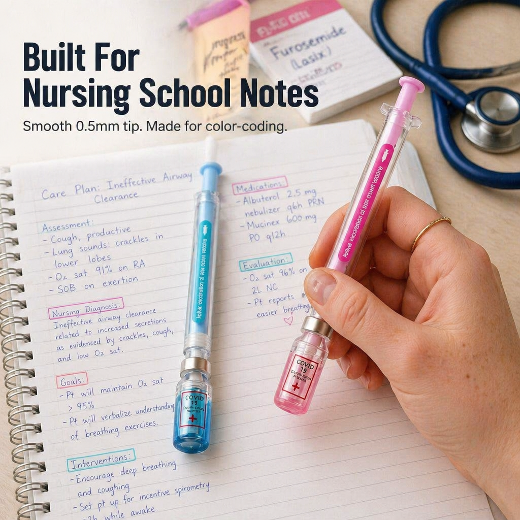 VibeSyringe — Color-Code Every Care Plan, Drug Card & Lecture Note With Buttery Smooth Ink - Souliia