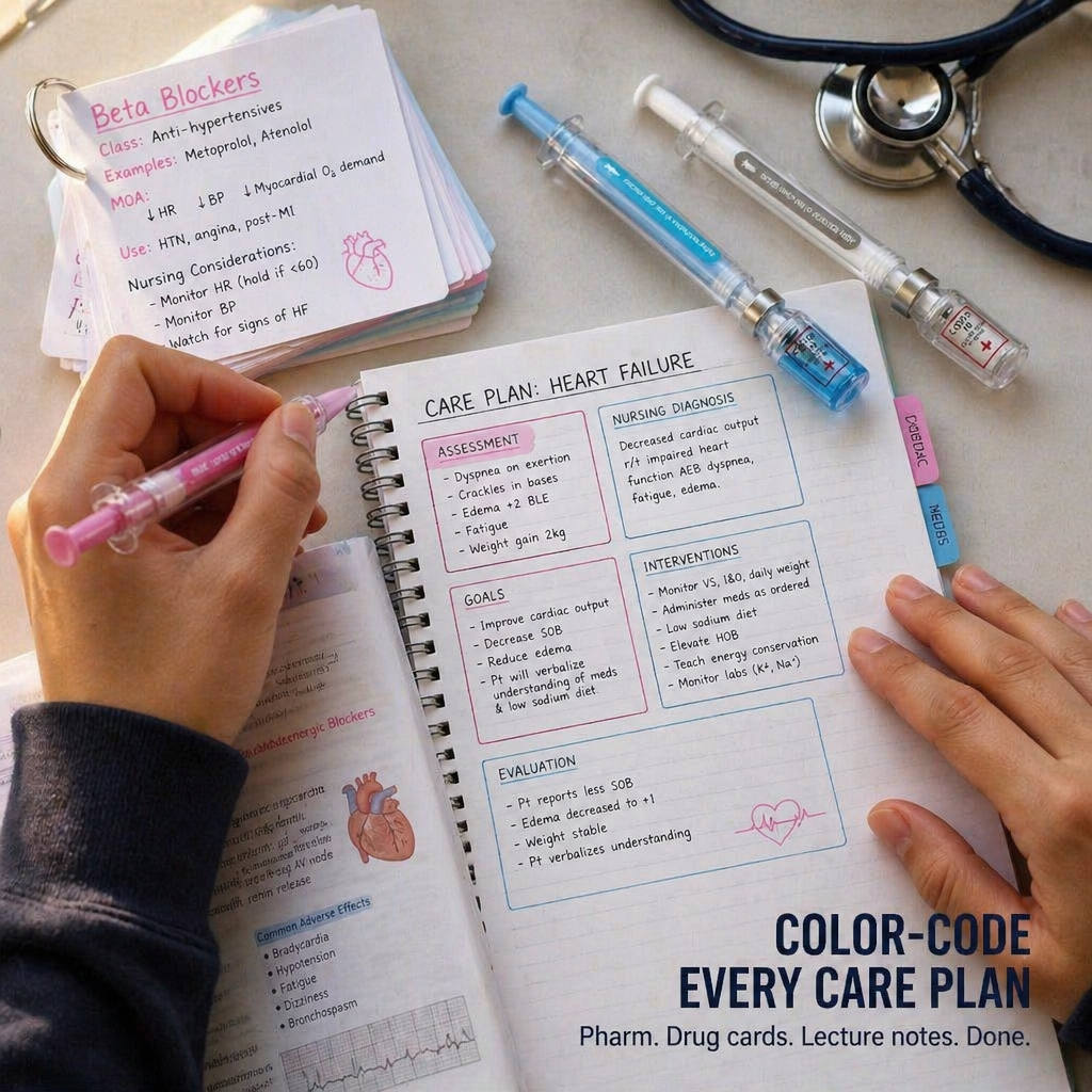 VibeSyringe — Color-Code Every Care Plan, Drug Card & Lecture Note With Buttery Smooth Ink - Souliia
