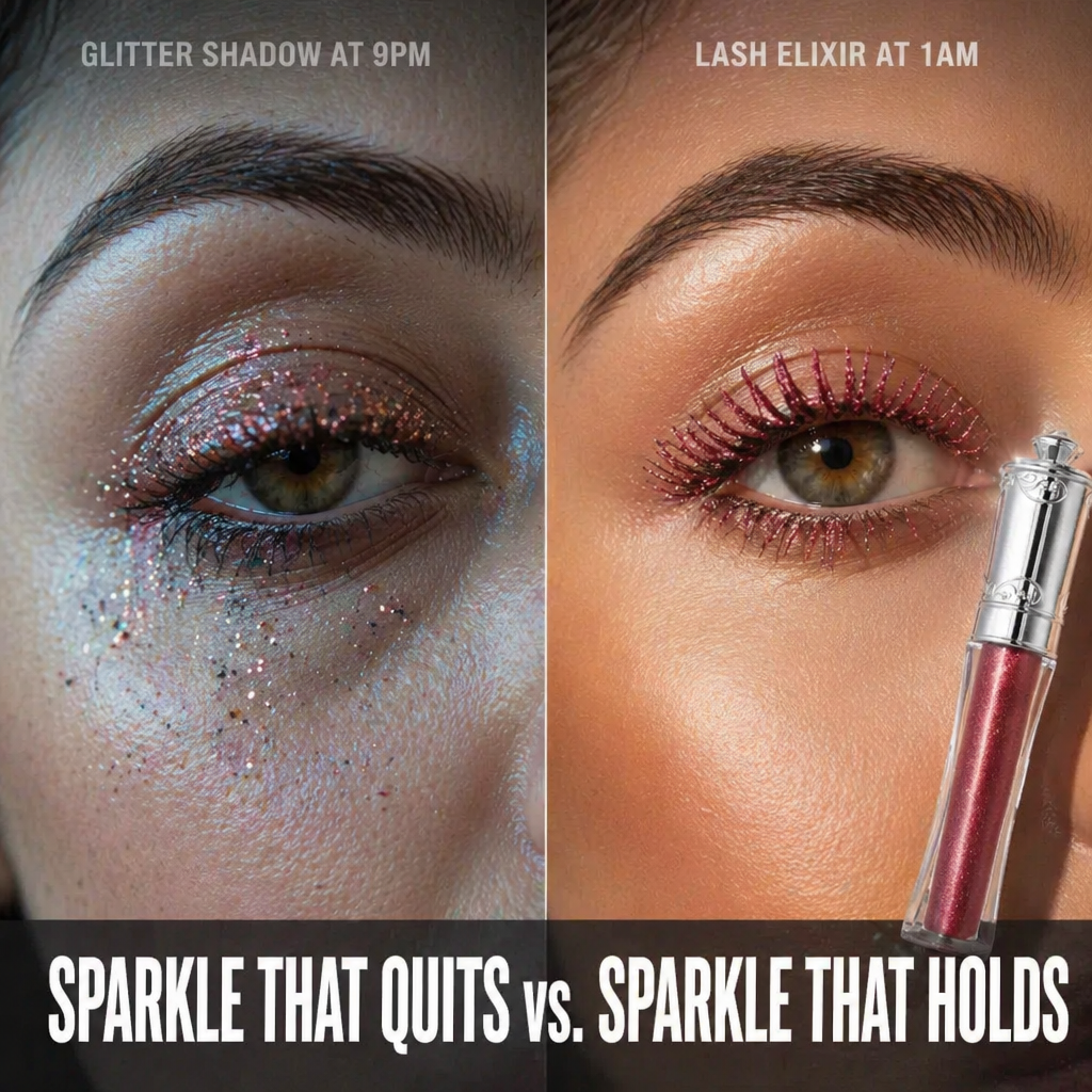 Radiant Lash Elixir — Χρωματίστε βλεφαρίδες, γραμμή ματιών και φρύδια με χρώμα που διαρκεί όλη νύχτα - Souliia