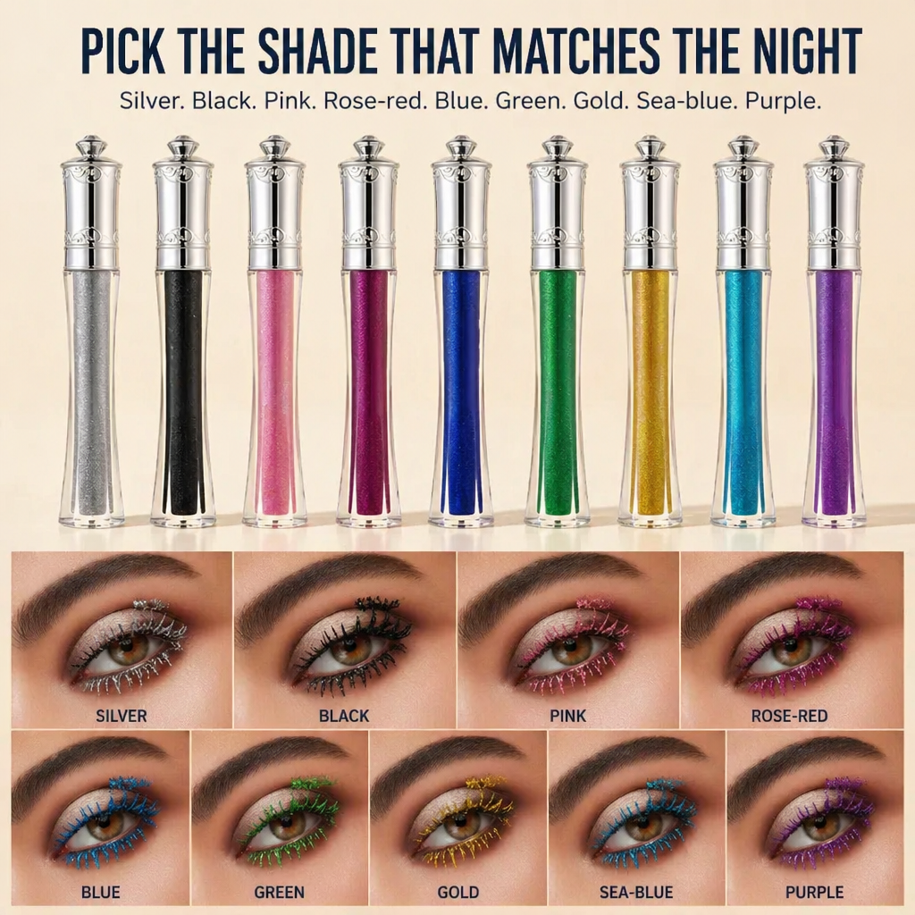 Radiant Lash Elixir — Χρωματίστε βλεφαρίδες, γραμμή ματιών και φρύδια με χρώμα που διαρκεί όλη νύχτα - Souliia
