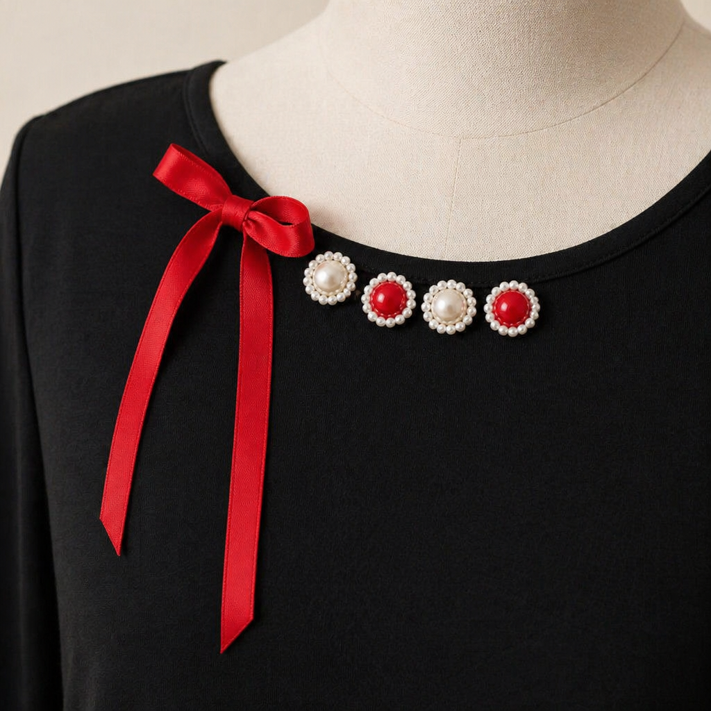VeraNite – Robe longue audacieuse à motifs patchwork zébrés avec détail rouge - Souliia