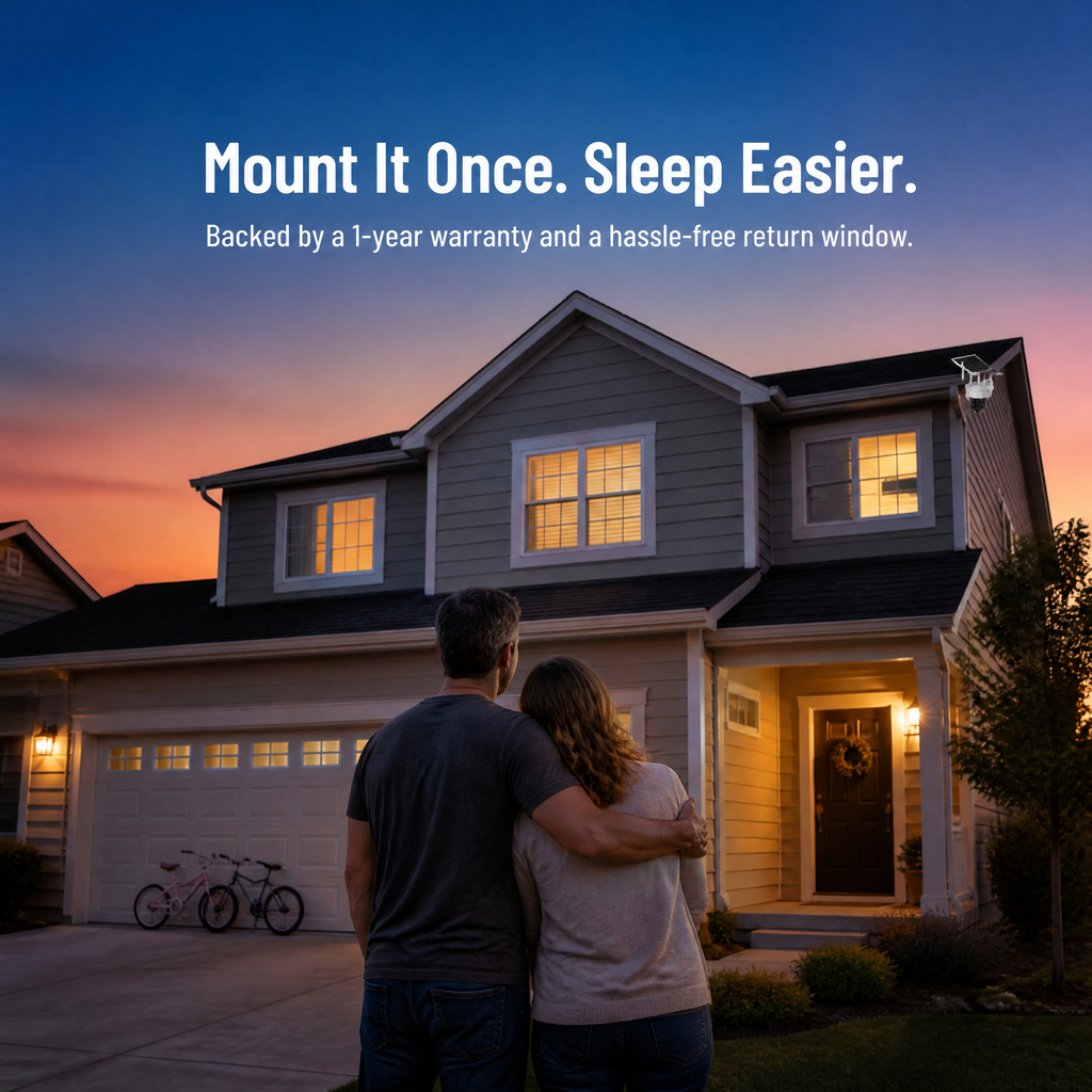 VeroLuxe Solar Security Cam — Watch Every Corner Day or Night, No Wires Needed - Souliia