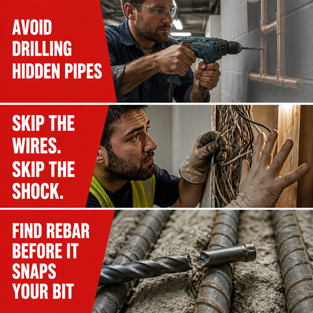 WallScout HW-710 — Spot Studs, Wires & Pipes Before You Drill | 5-Mode Scanner - Souliia