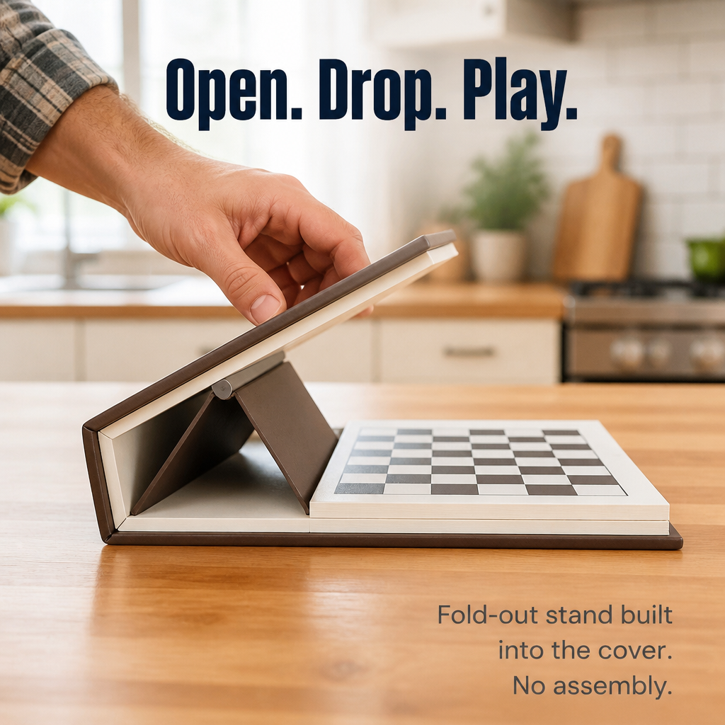 ScripturaChess — Hide a Real Chess Set Inside a Hardcover Book - Souliia