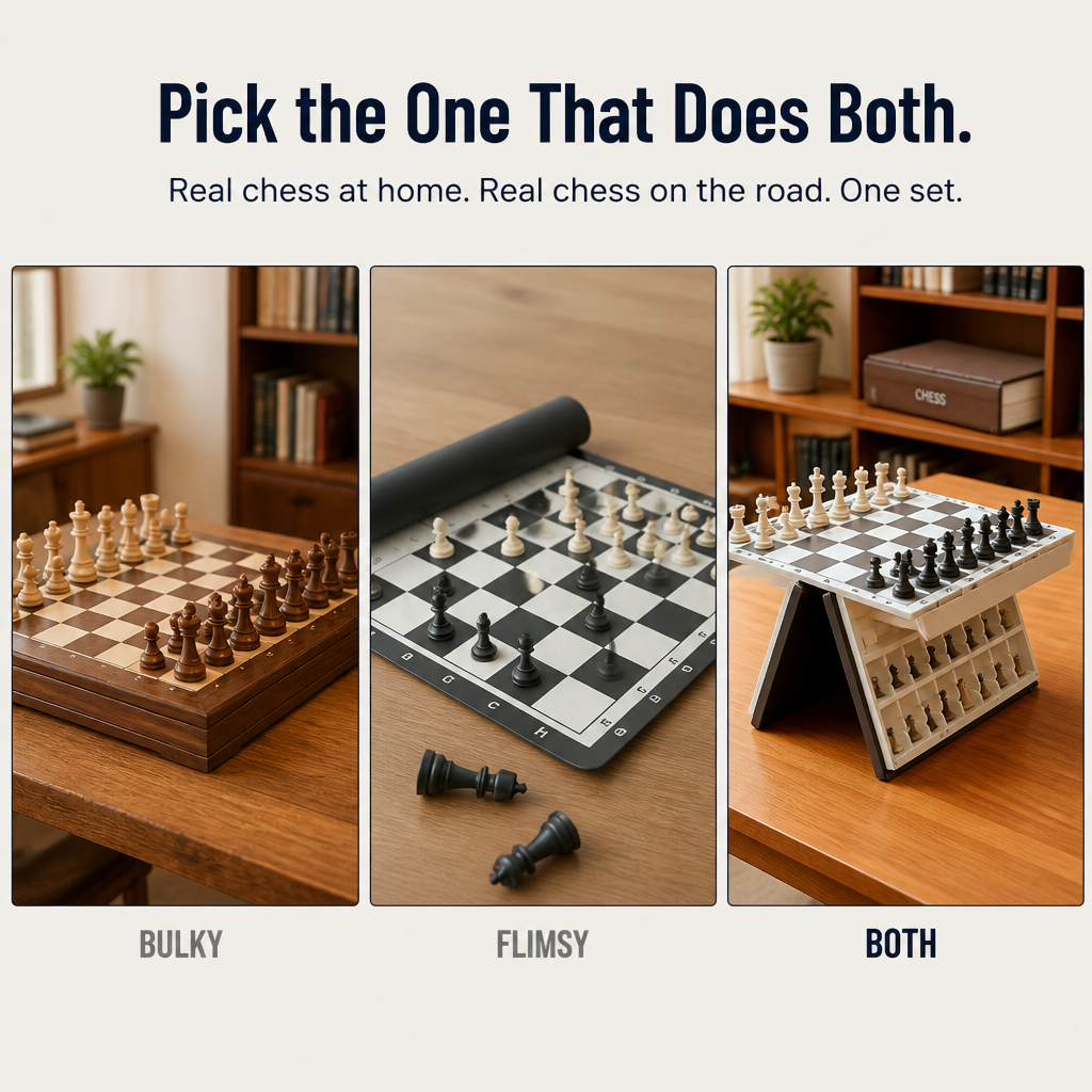 ScripturaChess — Hide a Real Chess Set Inside a Hardcover Book - Souliia