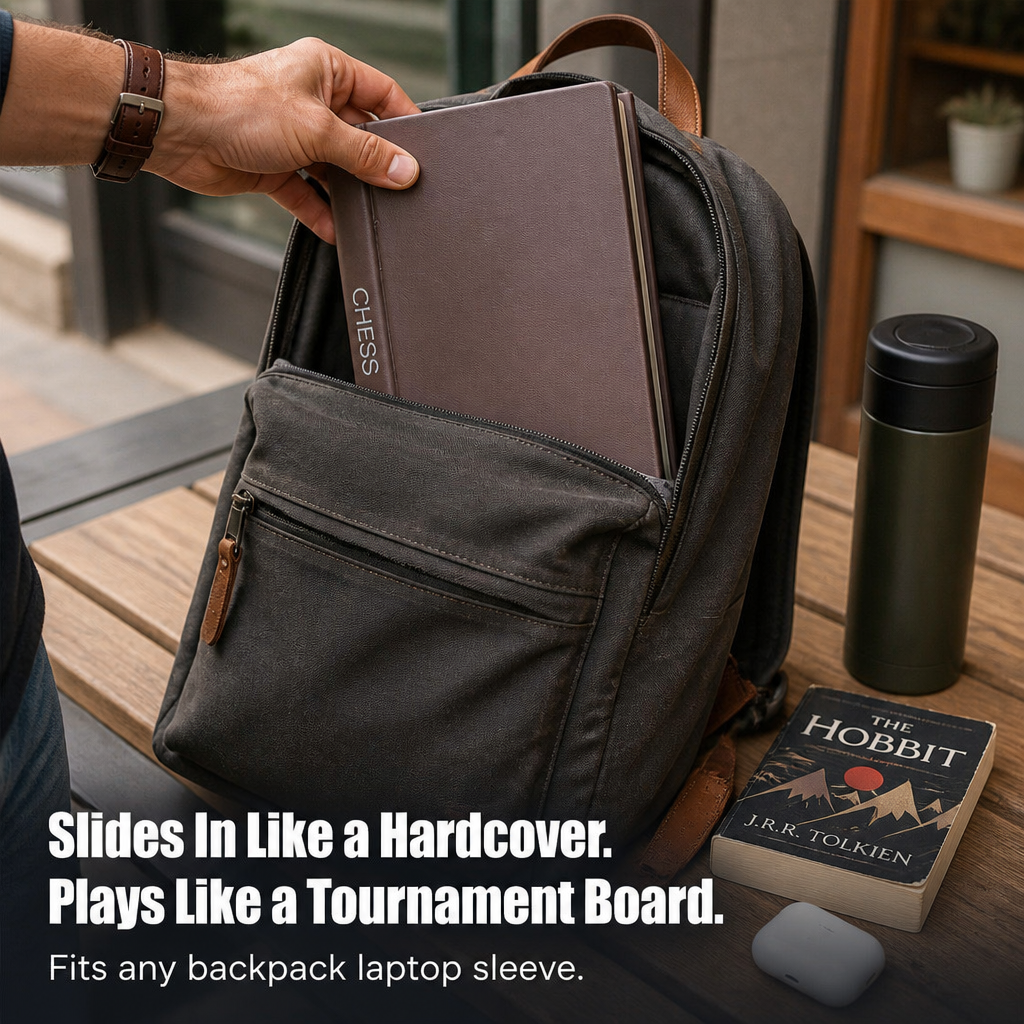 ScripturaChess — Hide a Real Chess Set Inside a Hardcover Book - Souliia