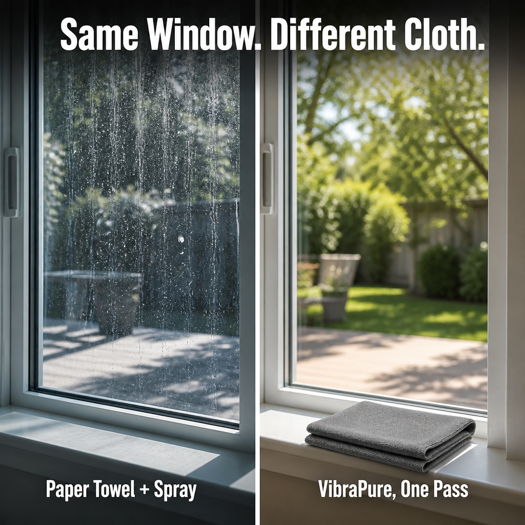 VibraPure — Wipe Glass, Screens, and Chrome Streak-Free in One Pass - Souliia